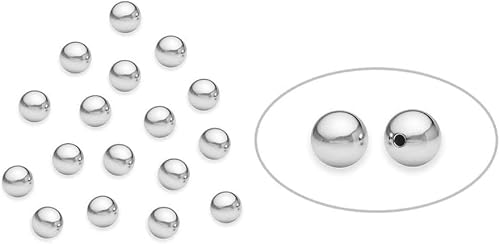 Image of 100Pcs 3mm Genuine 925 Sterling Silver Beads Discovered for Jewelry,Beading and Jewellery-Making,Beads and Bead Assortments,Sterling Silver Bead,Jewellery Making