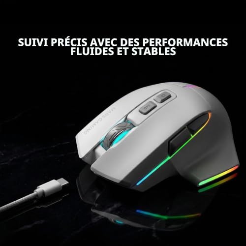 Mars Gaming MMW VECTOR Sans Fil Tri mode 12000DPI RGB - vue 5