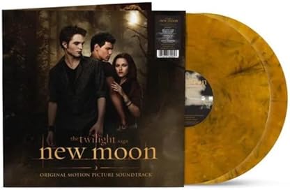 New Moon Original Motion Picture Soundtrack Exclusive Limited Tiger's Eye Color Vinyl 2x LP por Death Cab For Cutie — capa do álbum