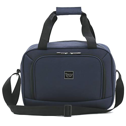 Travelers Club Midtown Hardside 4-Piece Luggage Travel Set, Navy Blue
