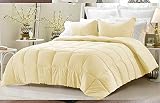 Emperor Kingsize Comforter Set-Stripes Down Alternative Comforter Sets Box Stitching Cream Duvet Ins