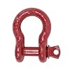 Mytee Products 3/8 Anchor Shackle Forged Carbon Steel w/Alloy Screw Pin Load Limit # 1.0 Ton (2,000 Lbs.) | Double Rust Protection Heavy Duty D Ring Shackle for Towing, Rigging & Vehicle Recovery