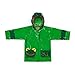 Kidorable Green Frog PU All-Weather Raincoat for Boys With Fun Frog Mouth Pocket