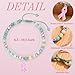Sistble Breast Cancer Awareness Bracelet, Handmade Charm Bracelet Natural Stone Beaded Bracelets Amazonite Style 5 Jewelry