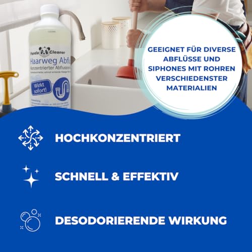 Bio-Abflussreiniger PandaCleaner Haar-Weg für effektive Rohrreinigung