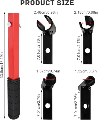 Türscharnier-Einstellwerkzeug-Set aus Kohlenstoffstahl mit 4 Größen (15/18/21/25mm), Standhahnschlüssel, Standhahnmutterschlüssel, für das Einstellen von Türscharnieren