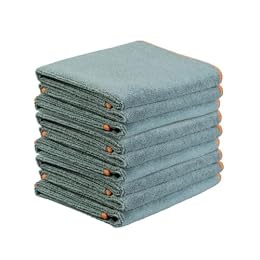 Superio Grey Microfiber Cleaning Cloth for Cars, Kitchen, Bathroom 16x16 Miracle Cloth, Lint Free Rags for Cleaning House, Washable Reusable, No Detergents Needed, Scratch & Streak Free, 9 Pack