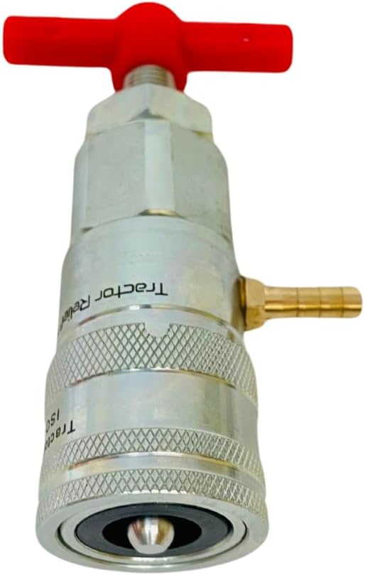 1/2" ISO 16028 Flat Face Skid Steer Male Hydraulic Quick Coupler Pressure Decompression Relief Release Tool by Tractor Relief Tool™