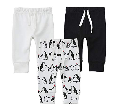 Image of Owlivia Organic Baby Pant Legging Jogger for Infant, Boys Girls Toddler