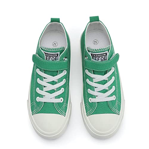 Dswed Boys Girls Green Sneakers Kids Breathable Lightweight Casual Canvas Shoes Boys Running Sport Shoes Girls Mesh Tennis Walking Shoes Toddler Size 11 #TOP4