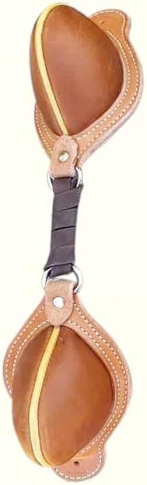 Light Brown Western Saddle Natural Leather Softy Pair of Bucking Roll with Steel Dees ST-BR-023