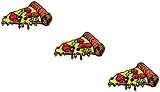 HHO Patch Set 3 Pieces. Mini Cute Pretty Pizza Embroidered Patches Pizza Slice Italian Food Kids...