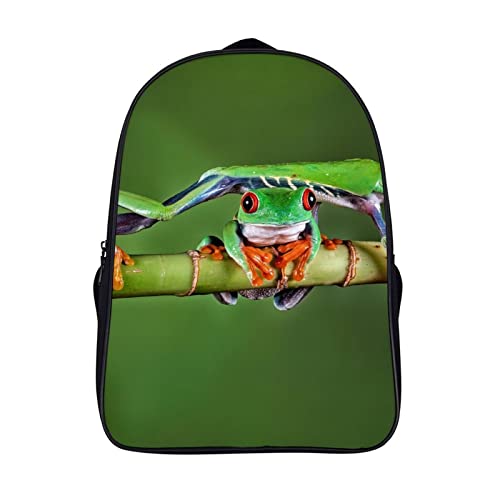 Sac à dos scolaire grenouille arboricole pour les journées de classe et sorties
