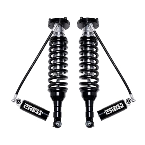 RSO Suspension Front 2.5 Coilover Shocks Adjustable Remote Reservoir 0-3.5 inch Lift Kits Compatible with 10-24 4Runner or 10-14 FJ Cruiser or 10-23 GX460