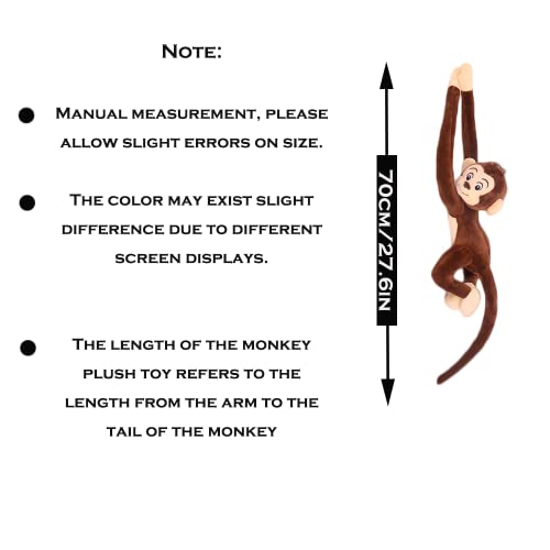 CHELEI2019 27.6\" Monkey Plush Stuffed Animal,Hanging Stuffed Animal Monkey with Long Hands