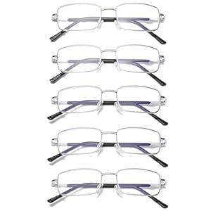 Hubeye Metalowe Okulary do Czytania 5 Par