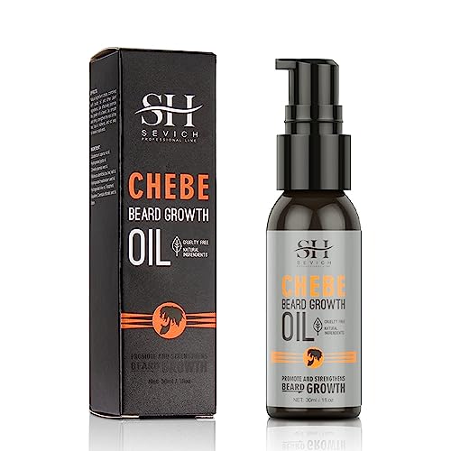Sevich Chebe Oil Men - Naturals African Chebe Essence Powder, Aceite hidratante para el crecimiento de la barba 30ml/ 1.0 Fl.Oz