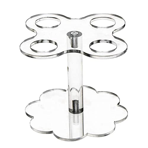 Suporte para casquinha de sorvete de 4 furos | Suportes de Cone Transparente, Dispensador de Cone de