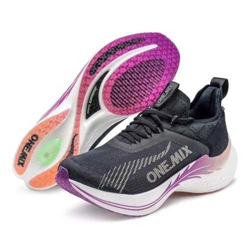 O-Resilio Herren Straßenlaufschuhe Marathon Laufschuhe Kohlefaser Platte Laufschuhe Breit mit Fußgewölbeunterstützung Leichte Atmungsaktive Turnschuhe ONEMIX Leichte Rüstung 21601, Schwarz/Rosa, 7.5 O-Resilio Herren Straßenlaufschuhe Marathon Laufschuhe Kohlefaser Platte Laufschuhe Breit mit Fußgewölbeunterstützung Leichte Atmungsaktive Turnschuhe ONEMIX Leichte Rüstung 21601, Schwarz/Rosa, 7.5