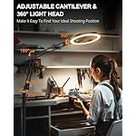 10" Ring Light Tripod for iPhone Overhead Phone Mount Holder, Flexible Ring Light with Stand - LED CRI >95 & Adjustable 70" Height, Phone Stand for Recording Video Camera Selfie Vlog TikTok YouTube - Image 3