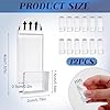 brileze 12pcs Vinyl Record Hangers Self Adhesive Wall Mount Vinyl Display Hooks Clear Acrylic Shelf Clips for Single Music Lp Album Cover CD Card Collection Magazine Home Office Decoration No Screw #1