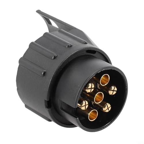 Adattatore da 7 a 13 pin per gancio di traino per rimorchio elettrico, impermeabile, 12 V CC, per cablaggio di roulotte e auto al freno e alle luci laterali