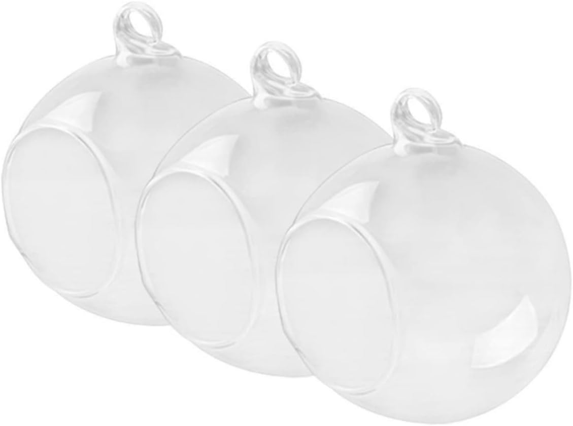 6pcs Hanging Glass Vases for Plants Flat Base Design for Terrarium Wedding Decor Home Aesthetic and DIY Projects