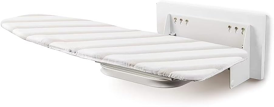Wall-Mounted Ironing Board, 180 Swivel Retractable Ironing Board w/Cover 38.7" x 11.8" Clothes Ironing Table for Small Spaces, Laundry Room, Home