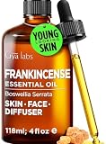 100% Pure Frankincense Essential Oil - 4 Fl Oz - Frankincense Oil for Hair, Skin, Diffuser, Aromatherapy & DIY Candle Making Scent