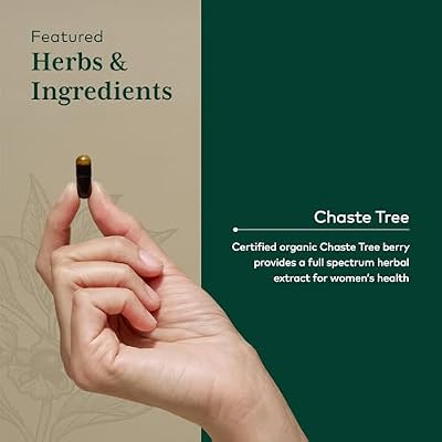 Gaia Herbs Pro Vitex PRO- Supplement Supports Normal Menstrual Cycle & Healthy Menopause* - Progesterone Support Supplement* with Organic Chaste Tree Berry Extract - 60 Liquid Phyto-Caps (30 Servings)