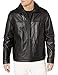 Tommy Hilfiger Men's Smooth Lamb Leather Laydown Collar Open Bottom Jacket