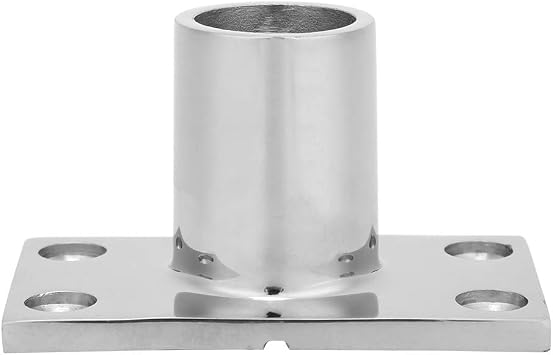 Fafeicy Boat Rail Fitting, Premium 316 Stainless Steel 90 Degree Marine Hand Railing Base with Mirror Polish for Yachts and Boats 7/8 inch or 1 inch Tube Compatibility
