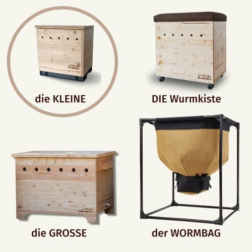 Wurmkomposter Wurmkiste.at Mini Biomüll Komposter aus Holz