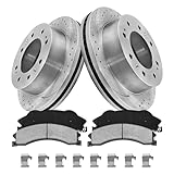 funire Front Brake Kit, Brake Rotors Brake Pads Compatible with 2011-2019 Chevy Silverado 2500 HD/ 3500 HD, 2016-2019 Chevy Suburban 3500 HD|Automotive Replacement Brake Kit|355mm(14in)|Front Rotors
