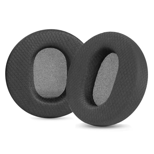 Almohadillas de repuesto compatibles con Sennheiser HD 430 HD430 HD-430, tela negra miniatura 1