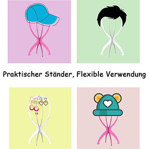 Foto von WXYYKX Perückenständer aus Kunststoff belüftet & zerlegbar 35 cm weiss