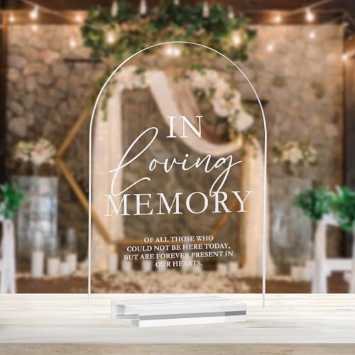 Acrylic Arch Memory Sign 5x7
