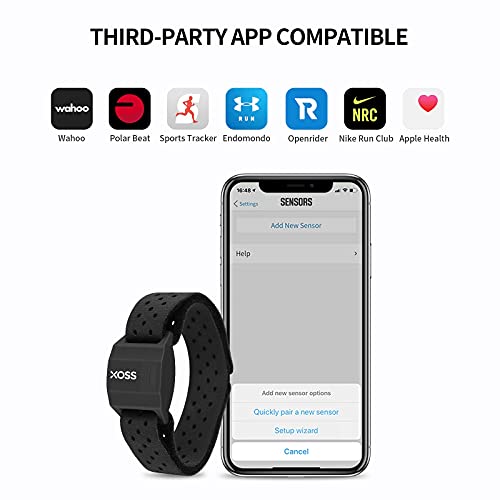 Xoss X1 Heart Rate Monitor Armband Bluetooth & Ant+ Wireless Heart Rate Health Accessories Fitness Tracker(Armband) #TOP3