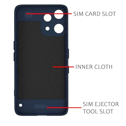 Image of Shockproof Case Compatible with Nothing Phone (3a) Lite 5G | Full Camera Protection | TPU Flexible Back Cover for Nothing Phone (3a) Lite 5G (Steel Blue)