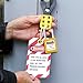 Jucoan 300 Sets Lockout Tagout Tags, Dual Sided Danger Locked Out Do Not Remove Loto Padlocks Labels Stickers 1 x 1-3/16 Inch, Waterproof, Tear Resistant