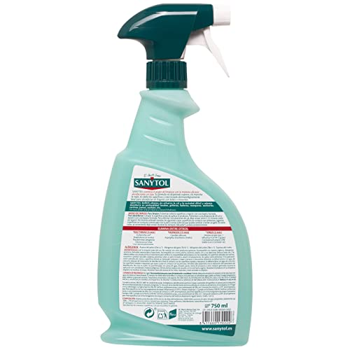 Miniatura 6 de Sanytol - Limpiador Desinfectante Multiusos, Elimina Bacterias, Hongos y Virus Sin Lejía, Perfume Eucaliptus - Pack de 4 x 750 Ml = 3L & – Limpiador Desinfectante Antical Baños