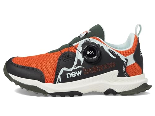 New Balance Boy's DynaSoft Trail Magic V1 Boa Running Shoe, Cayenne/Black/Light Surf, 13 Little Kid
