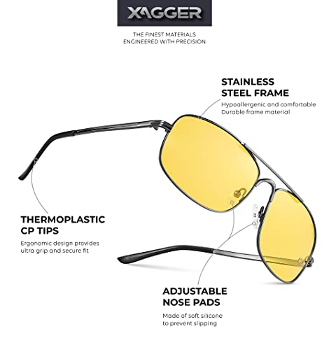 Image of Polarized Brow Bar Aviator Sunglasses for Men Pilot Military Style Metal Frame Driving Shades UV400