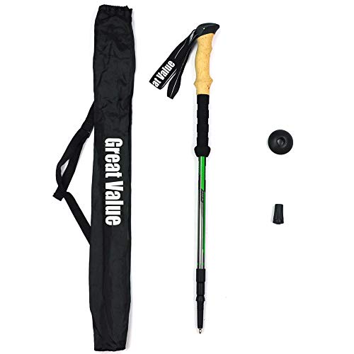 Walking pole Trekking Pole Collapsible Lightweight Shock-Absorbent Carbon Fiber Hiking Walking & Running