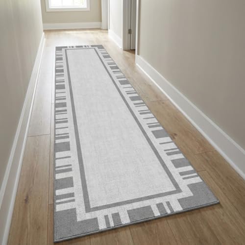 Muddy Mat® Muddy Carpet Trellis 2ft x 7ft Washable Area Rugs for Living Room, Bedroom & Dining Room – Modern Soft Low Pile Non Slip Carpet – Pet Friendly Waterproof Foldable Rugs for Home