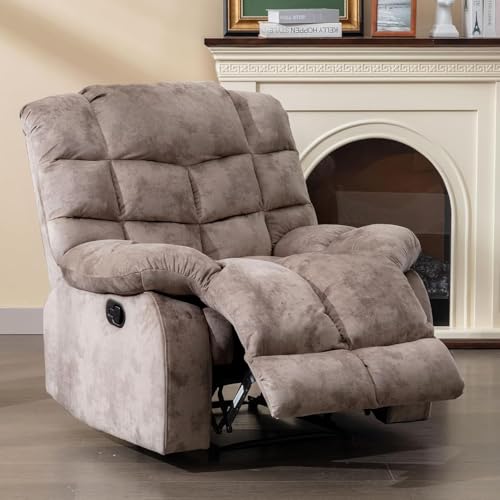 Sillón reclinable tejido marrón miniatura 1