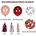 Burgundy Rose Gold Birthday Decorations Set, 15Pcs Tissue Tassels Garland 30Pcs Balloons for Burgundy Party Decorations Bachelorette Bridal Shower Birthday Party Supplies