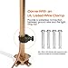 3.5FT Copper Lightning Rod Kit with 4FT Ground Rod and Down Conductor Clamp UL Listed,Great for House Roof,Signal Tower,Oil Tankers