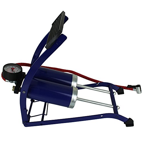Fußluftpumpe TW24 mit Doppel-Zylinder für Fahrräder und mehr