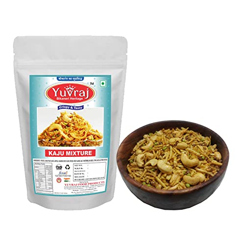 Image of Yuvraj Food Product kaju mixture Namkeen (200 Gm x 2) pack